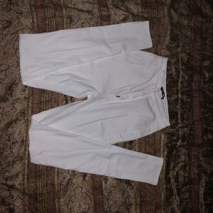White high waisted jeans